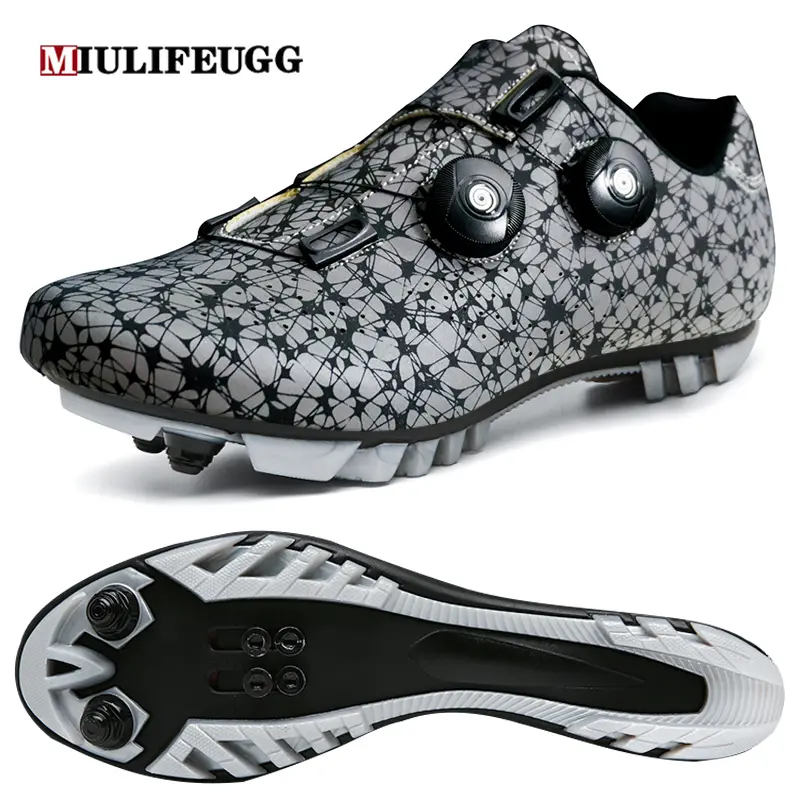 Cycling Sneaker Mtb with Cleats Men Carbon Sports Speed Bike Shoes Women Mountain Racing Flat SPD Road Cycling Footwear