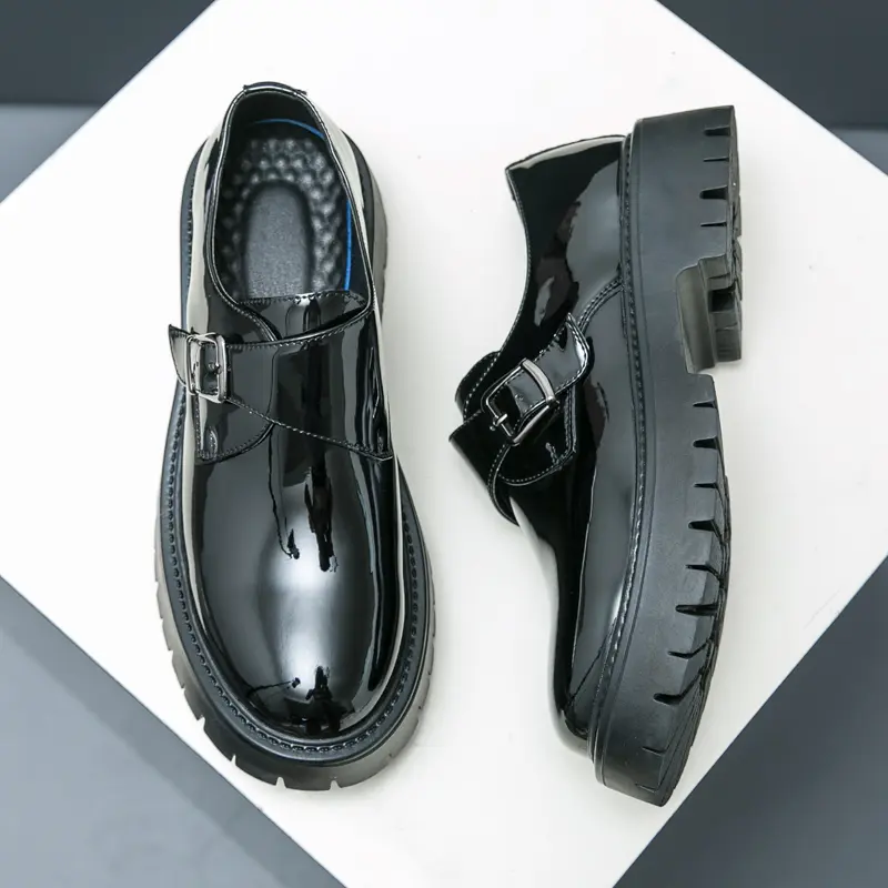 Men's Loafers Luxury Brand Leather Dress Shoes Breathable Slip-On Solid Formal Casual Shoes Handmade Designer Men Shoes Mocassin