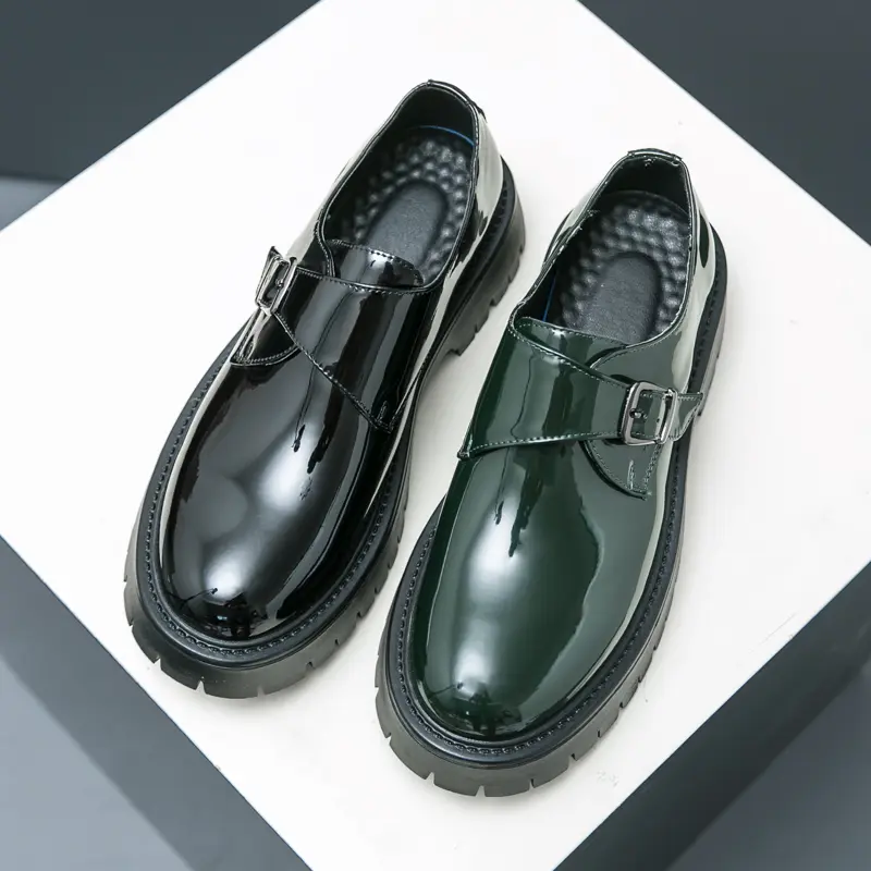 Men's Loafers Luxury Brand Leather Dress Shoes Breathable Slip-On Solid Formal Casual Shoes Handmade Designer Men Shoes Mocassin