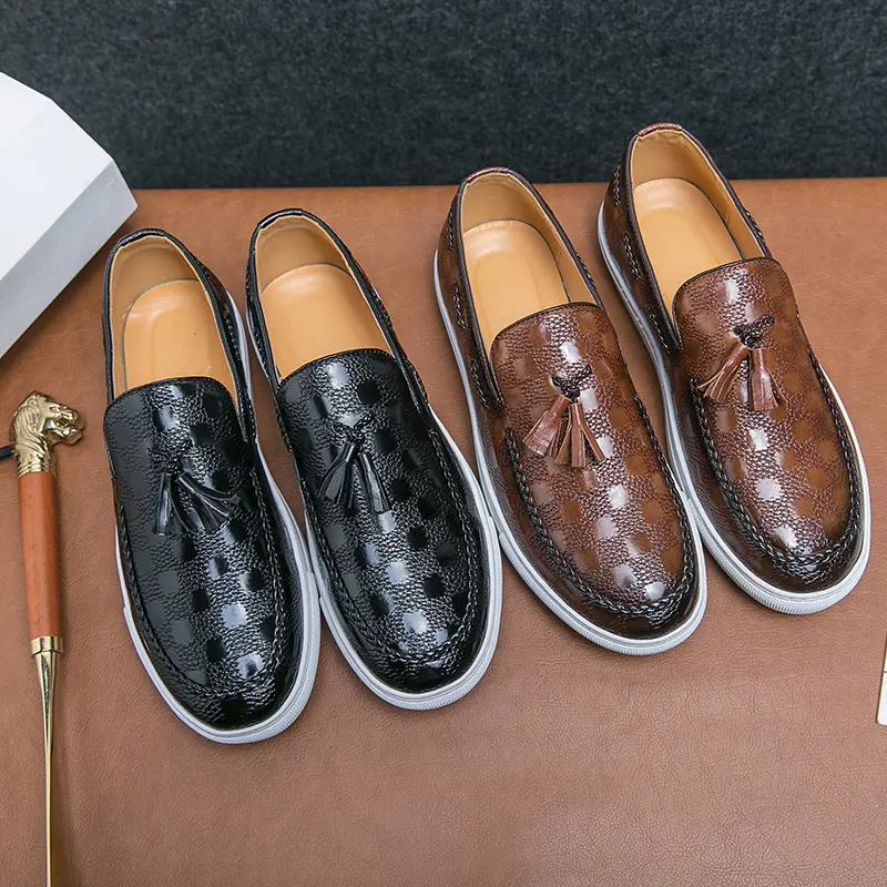 Leather Shoes Casual Business Shoes for Men Dress Tenis De Hombre Moccasins Mokasin Tenis Caballero Designer