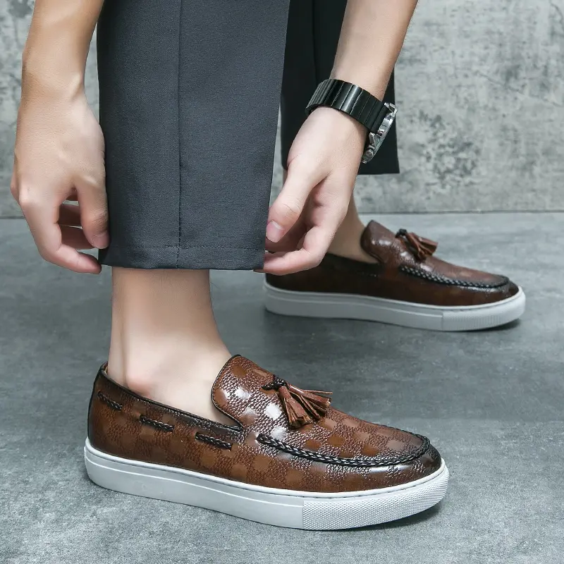 Leather Shoes Casual Business Shoes for Men Dress Tenis De Hombre Moccasins Mokasin Tenis Caballero Designer