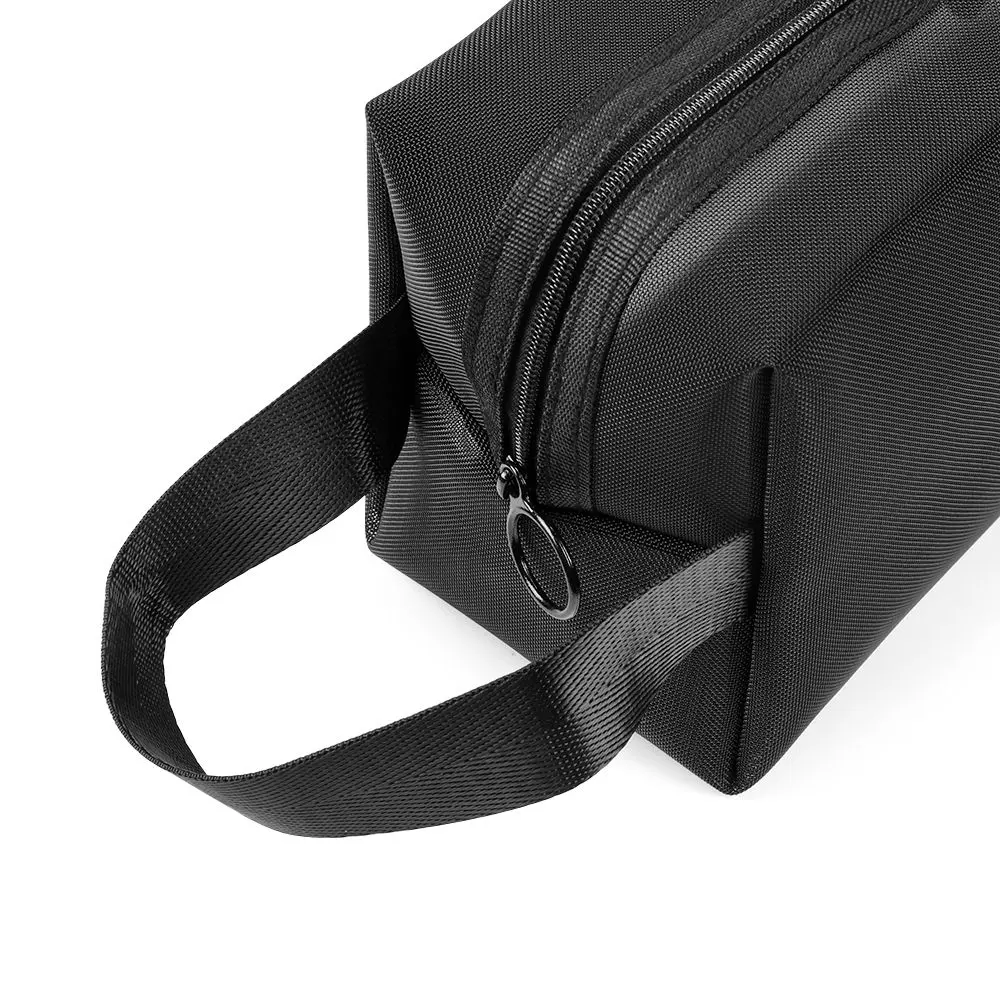 Zipper Makeup Bag For Women Wash Toiletry Bag Black Travel Mesh Cosmetic Bag Makeup Organizer