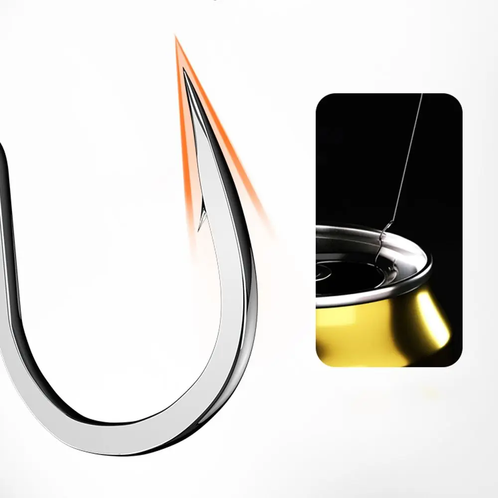 12Pcs/Pack Sharp Barbed Automatic Flip Fishhook High Carbon Steel Fishing Hook With Eye for Carp Fishing Accessories