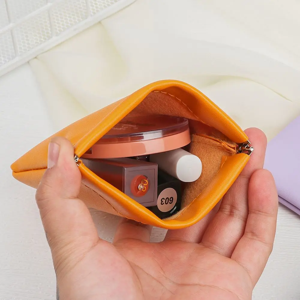 PU Leather Mini Wallet Key Organizer Money Change Pouch Earphone Storage Bag Coin Pocket Purse Women Credit Card Holder