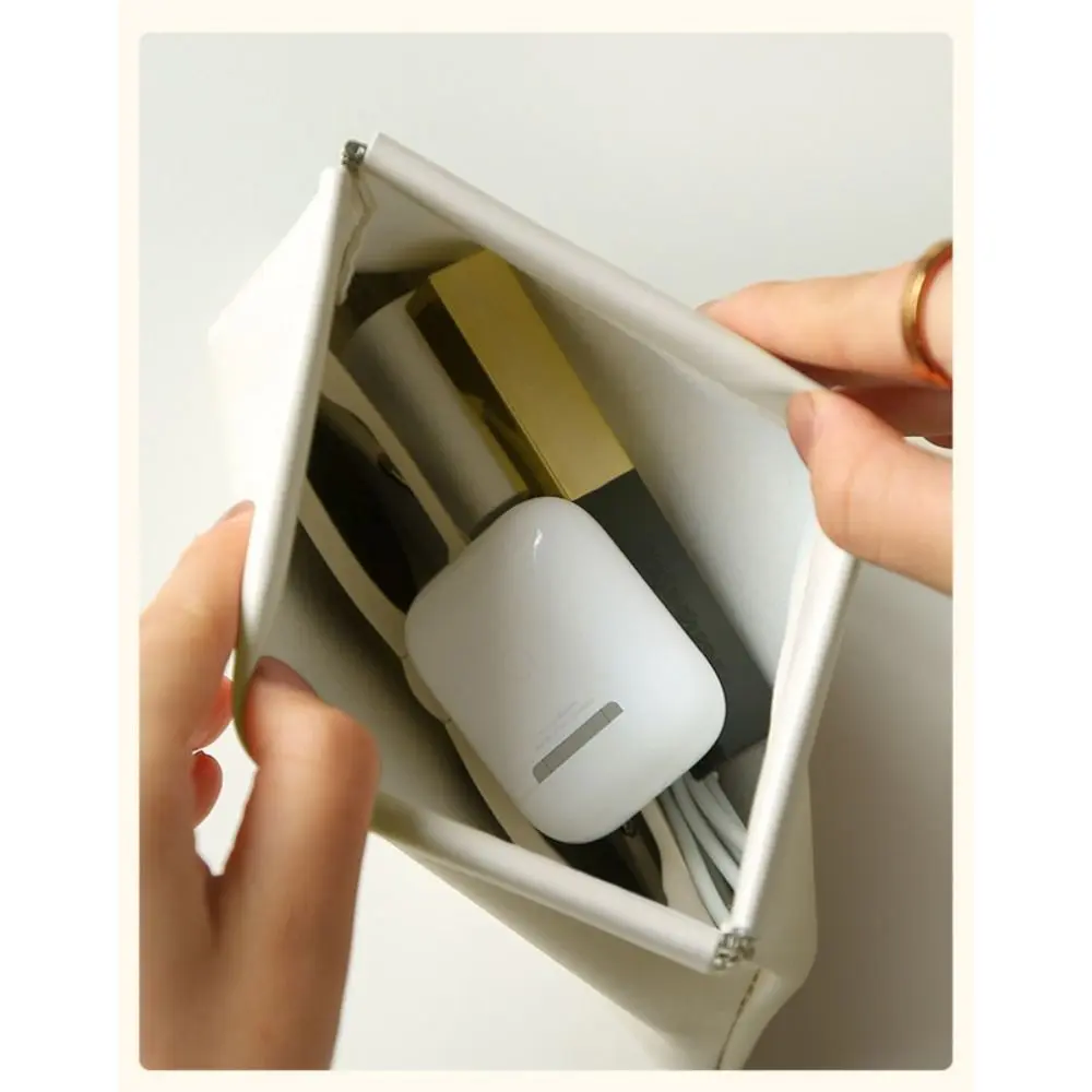 Mini Key Jewelry Cosmetic Organizer Pouch Handbag Simple Lipstick Makeup Storage Bag Women Small Bags Gift