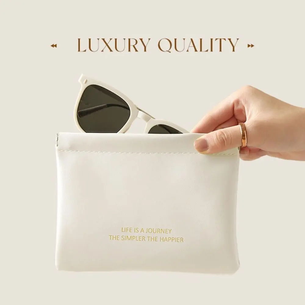 Mini Key Jewelry Cosmetic Organizer Pouch Handbag Simple Lipstick Makeup Storage Bag Women Small Bags Gift