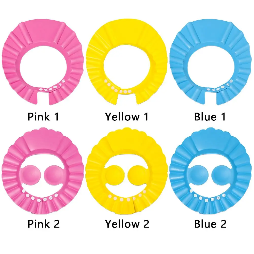 Adjustable Wash Hair Bath Shield Waterproof Ear Eye Protection Visor Baby Shower Caps Child Kids Shampoo Hat