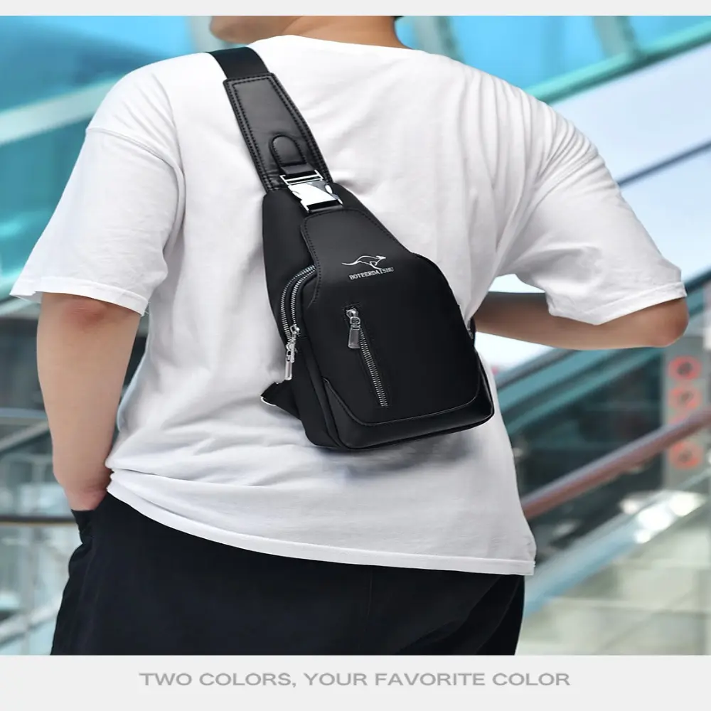 Men 's Bag Outdoor Trendy Chest Bag Small Satchel Handbag USB Charging Cross-Border Trendy Shoulder Bag