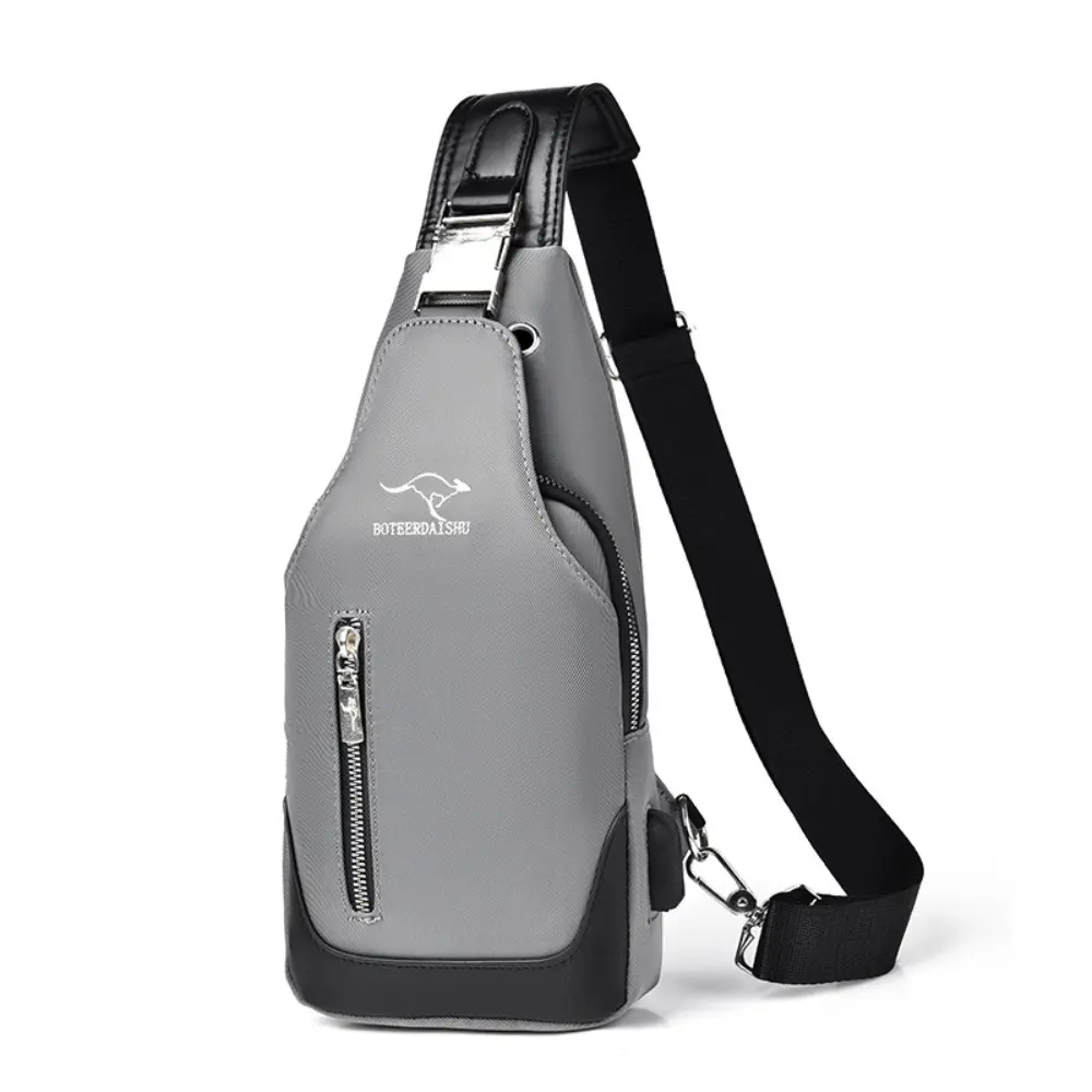 Men 's Bag Outdoor Trendy Chest Bag Small Satchel Handbag USB Charging Cross-Border Trendy Shoulder Bag
