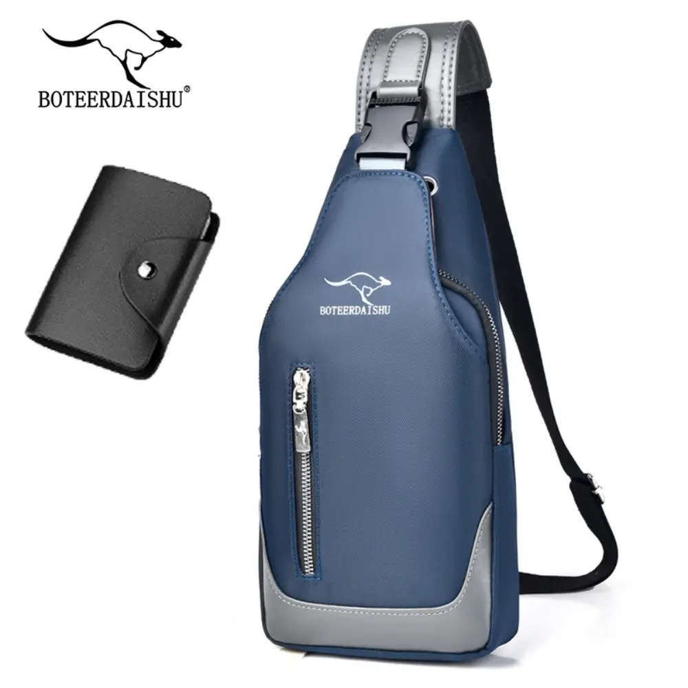 Men 's Bag Outdoor Trendy Chest Bag Small Satchel Handbag USB Charging Cross-Border Trendy Shoulder Bag