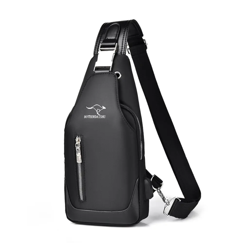 Men 's Bag Outdoor Trendy Chest Bag Small Satchel Handbag USB Charging Cross-Border Trendy Shoulder Bag