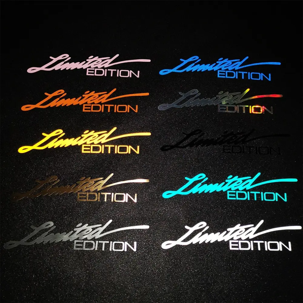 Window Sticker Car 3D LIMITED EDITION Creative Vinyl Sticker Decoration Reflective Laser Decal For Car Accessories