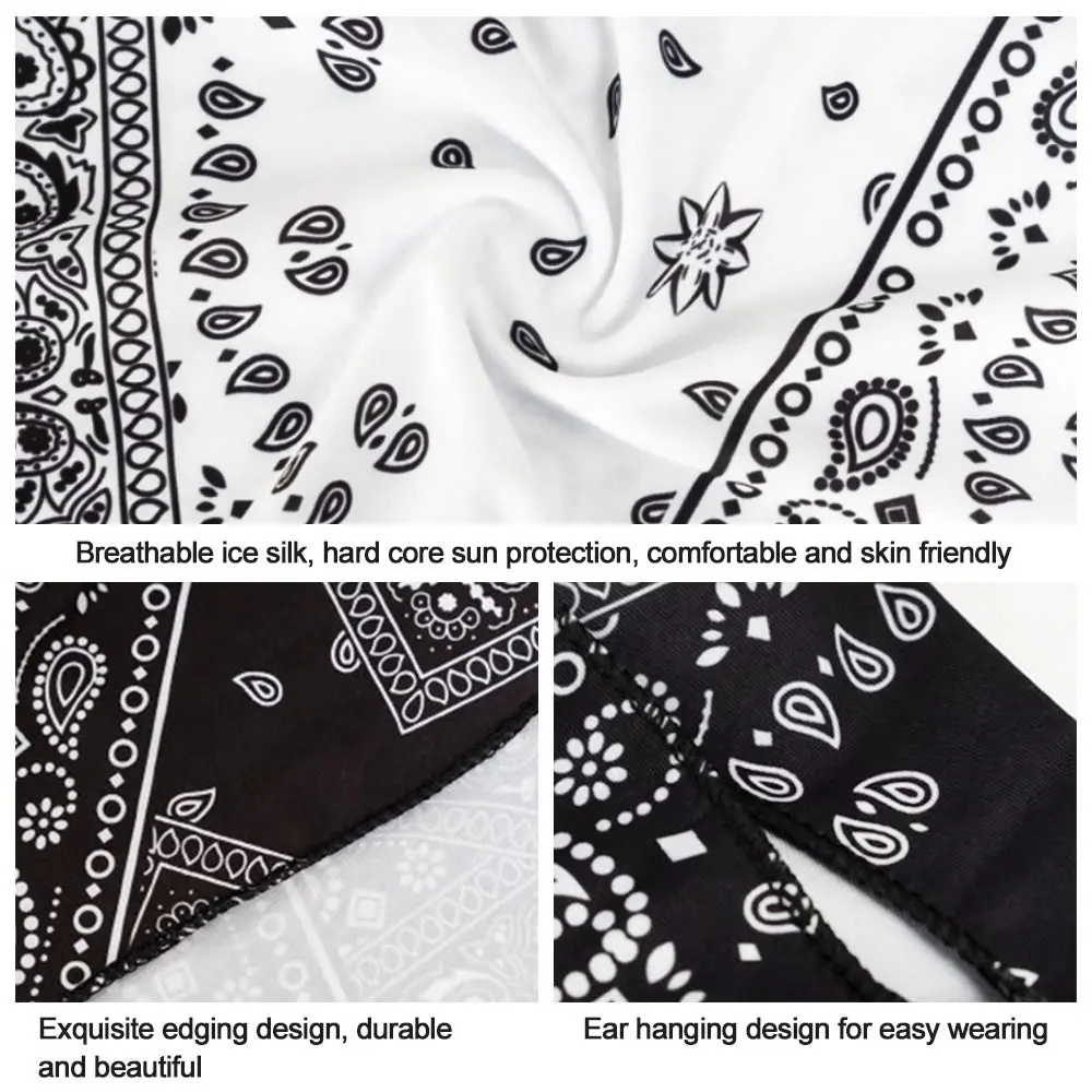 Riding Hiking Sports Face Mask Cover Cool Scarf Men Women Summer lce Silk Breathable Bandana Cycling Running Scarf