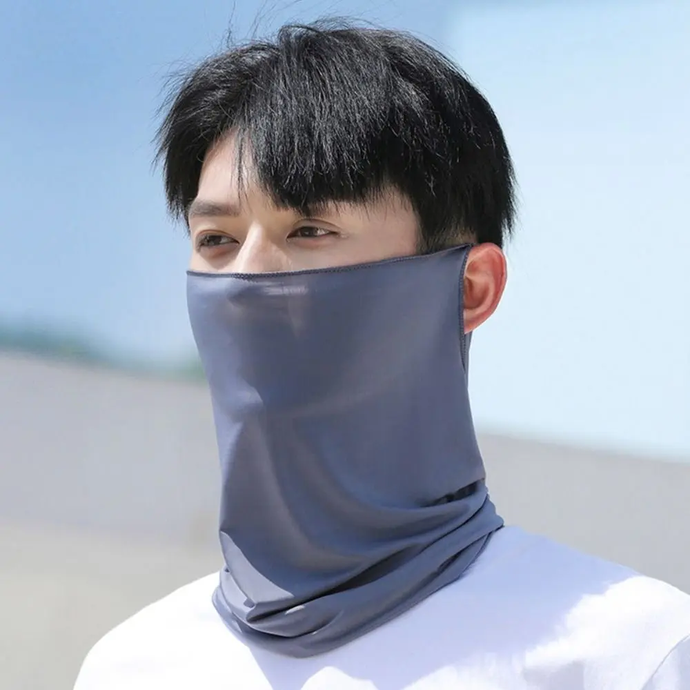 Riding Hiking Sports Face Mask Cover Cool Scarf Men Women Summer lce Silk Breathable Bandana Cycling Running Scarf
