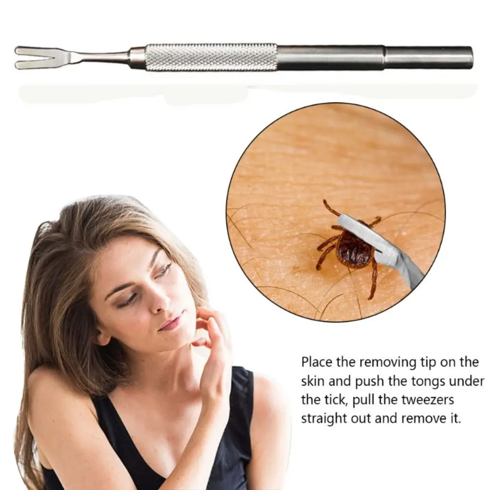 Stainless Steel Scratching Hook Tweezers Clips Set Cat Dog Tick Removal Tool Pet Flea Remover Tool Pet Grooming Supplies