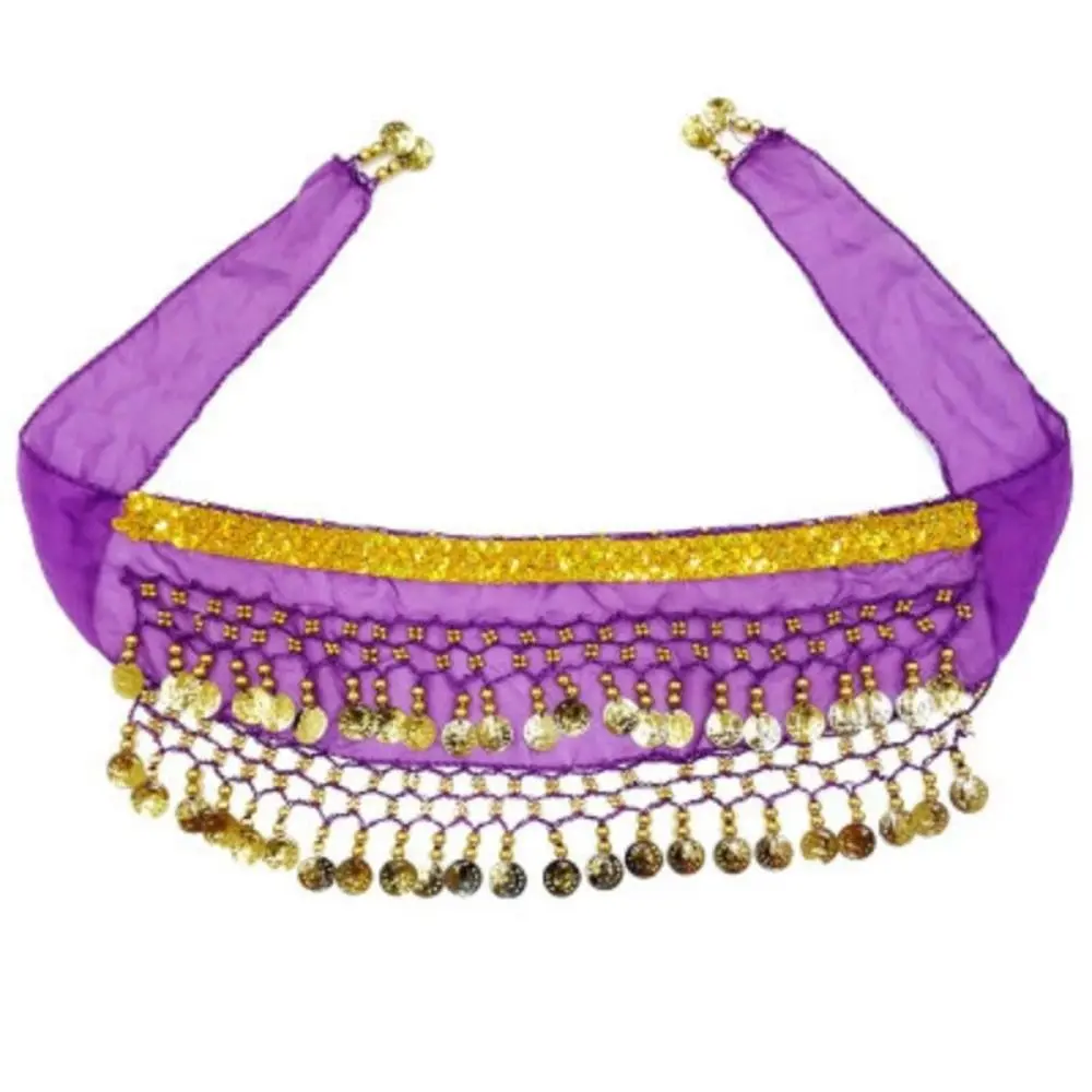 For Kids Dacning Waist Belt Chain Metal Coins Child Waist Chain Hip Scarf Child Belly Dance Indian Dance Belt