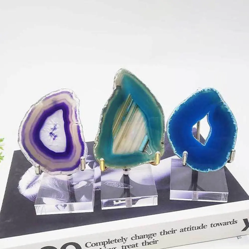 For Crystal Ball Base Stone Shelf Metal Mineral Display Stand With Acrylic Base Crystal Ball Holder