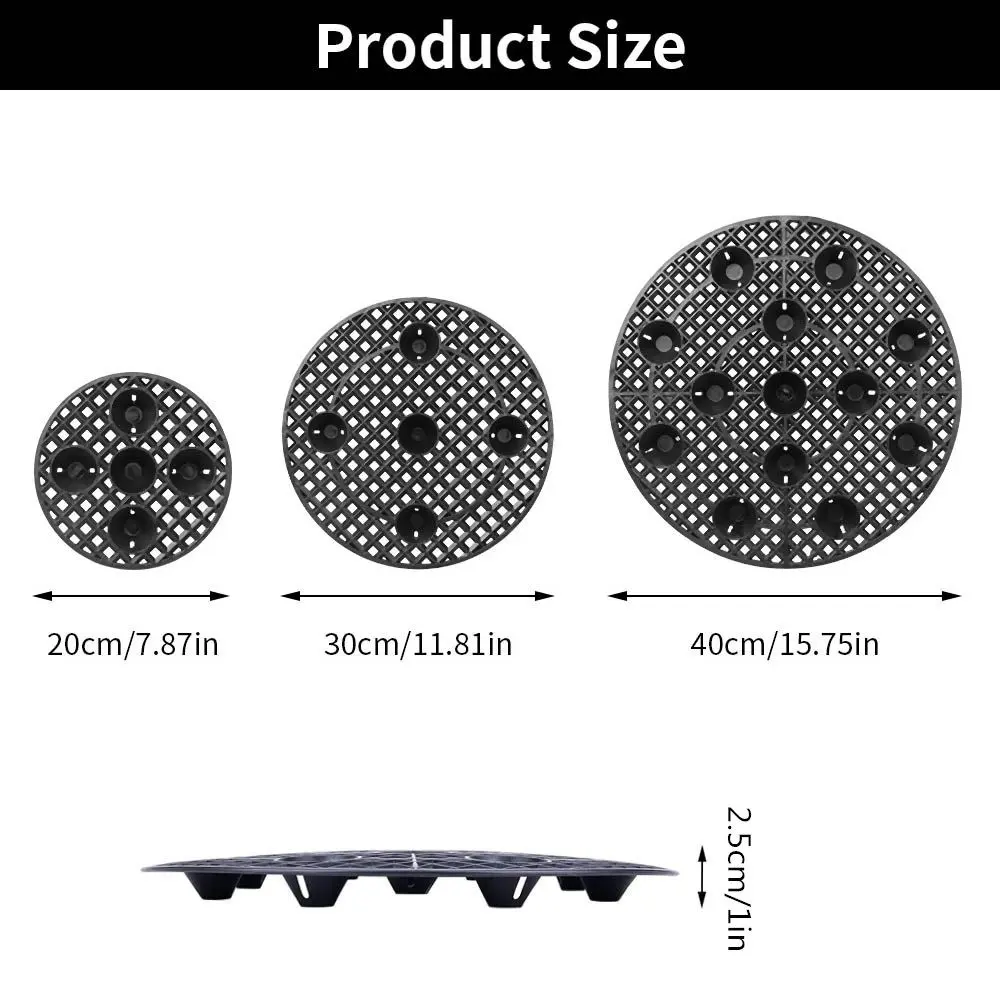 Elevator Heavy Duty Plant Stands 20/30/40cm Plant Pot Saucer Plant Level Pot for Prevent Rot and Damage on Patio and Deck