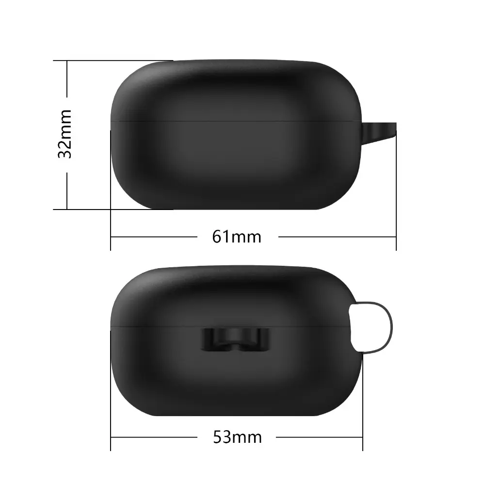 Silicone Case Cover for Samsung Galaxy buds live/2/pro/2 pro/FE Protective Shockproof Protector Headphone Accessories with Hook