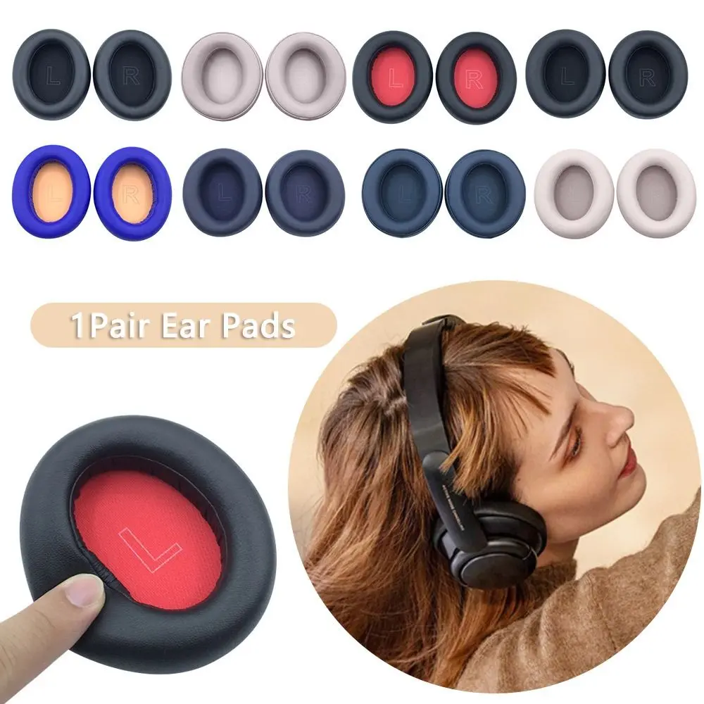 1Pair Replacement Earpads cushion Leather Earmuff Ear Cover Earcups for Anker Soundcore Life Q10 Q30 Q35 Headset Headphones