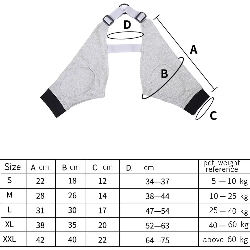 Breathable Pain Relief Shoulder Support Elbow Sleeves Pads Pet Dog Puppy Elbow Brace Protector for Canine Elbow Dog Supplies
