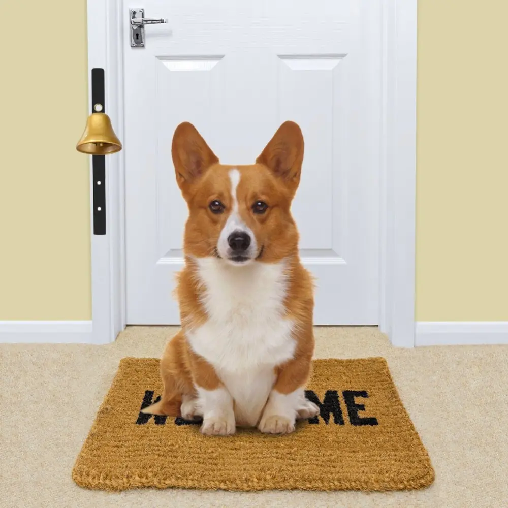 1PC Metal Pet Dog Bell Retro Door Bell Training Doorbell Vintage Doorbell Wall Mounted Home Shop Decor