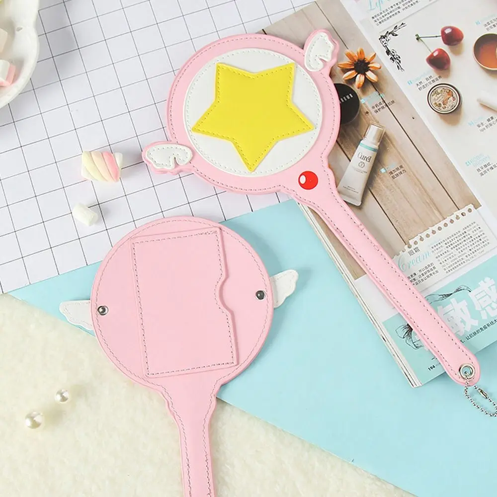 Bus Subway Card Cover Holder Card Bag with Wings Anime Magic Wand Card Bag