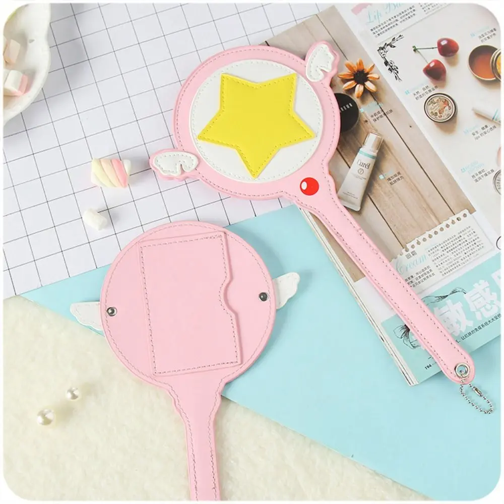 Bus Subway Card Cover Holder Card Bag with Wings Anime Magic Wand Card Bag