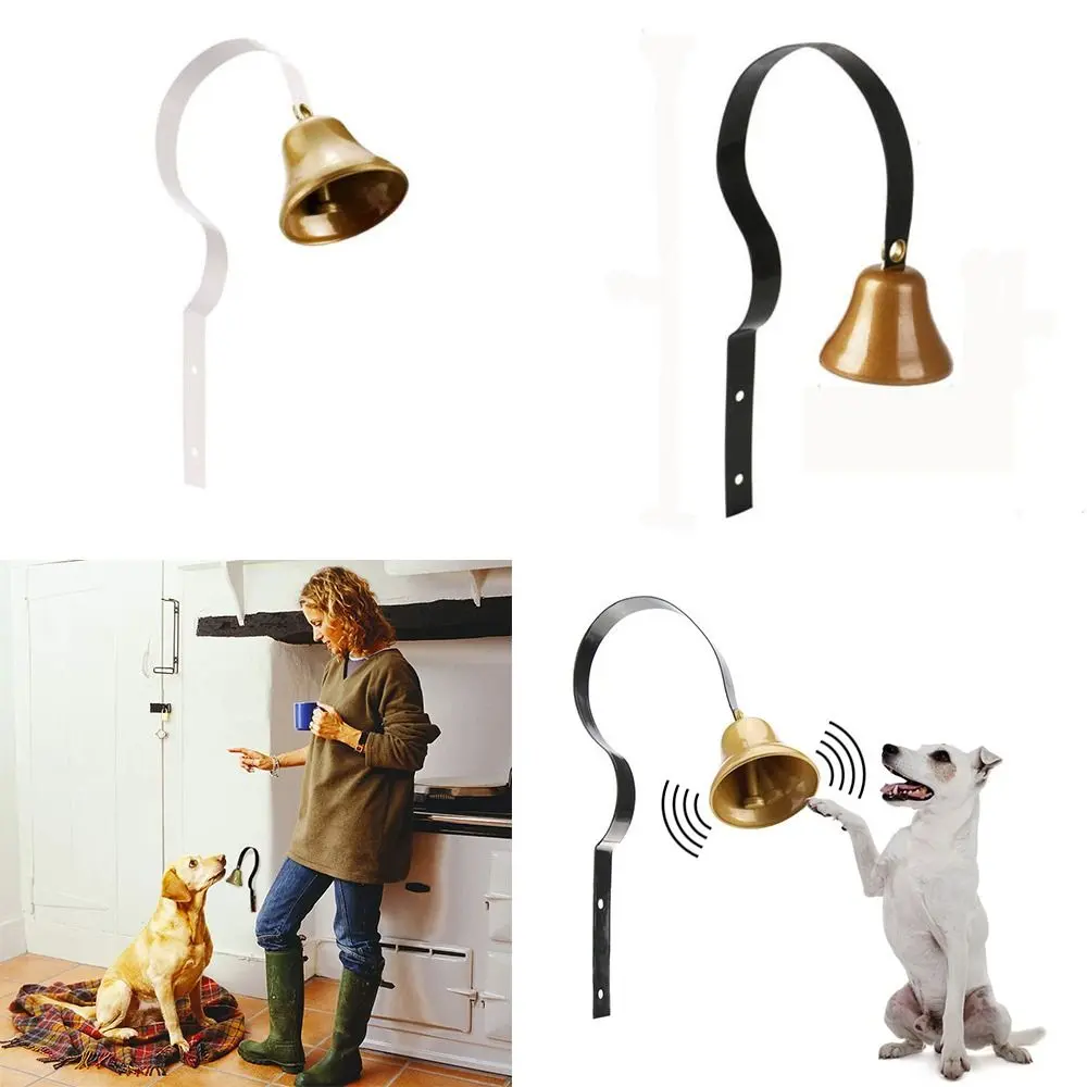 1PC Metal Pet Dog Bell Retro Door Bell Training Doorbell Vintage Doorbell Wall Mounted Home Shop Decor