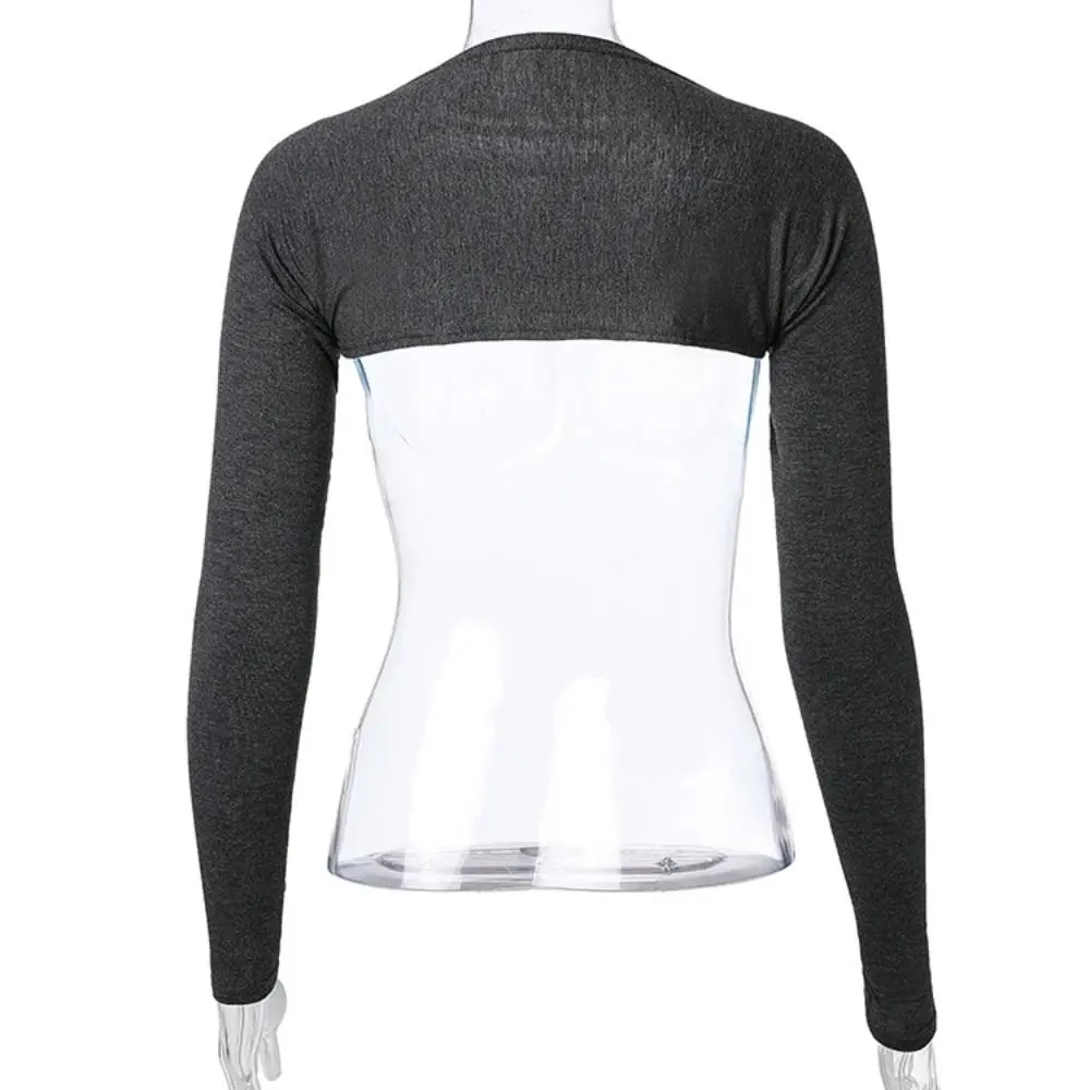 Women Muslim Long Shoulder Sleeves Shawl Arm Cover Undershirt Bodysuit Shrug Crop Top Modal Islamic Hijab Accessories