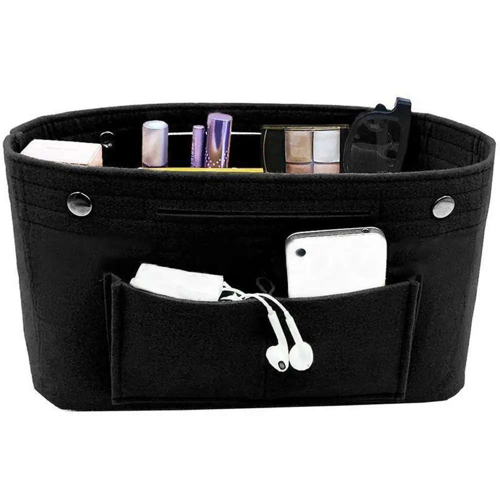 Insert Liner Purse Organiser Pouch Women's Organizer Handbag Felt Travel Bag Organizer