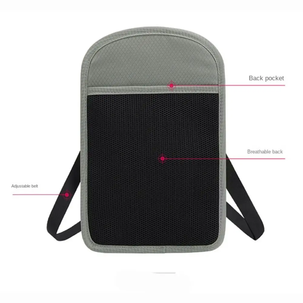 Anti-theft Security Stash Pouch Nylon RFID Blocking Passport Bag with Adjustable Neck Strap Waterproof Travel Neck Wallet