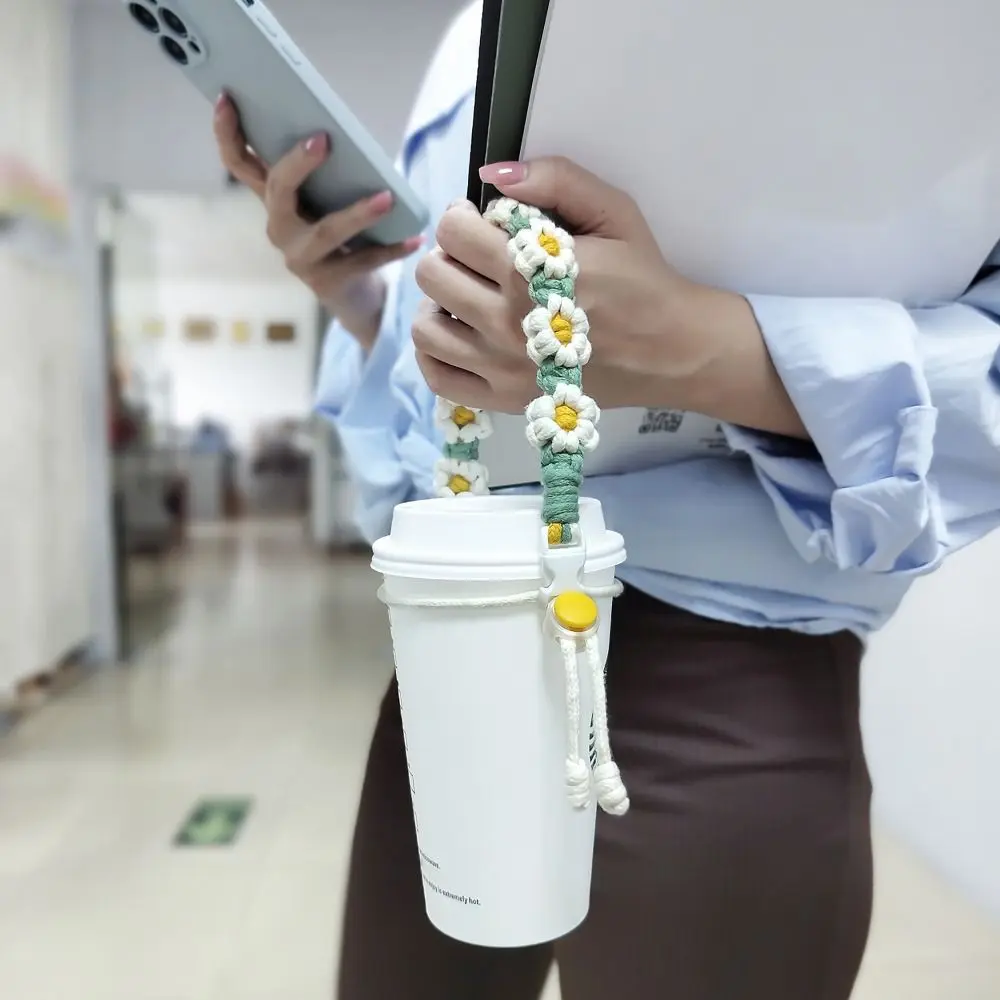 Universal Leakproof Handmade Coffee Mug Accessory Flower Water Bottle Handle Packaging Strap