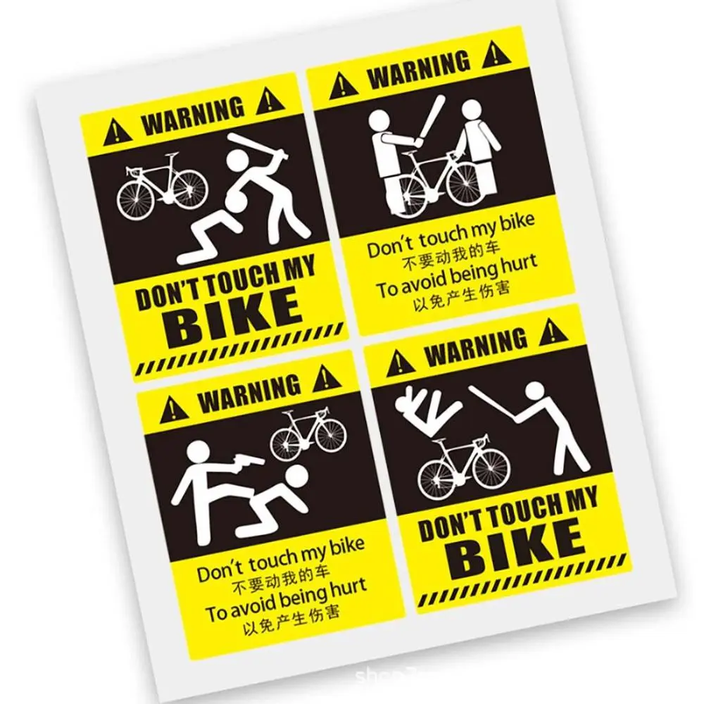 Full Body Cover Road Bike Bike Mountain Bike Frame Sticker Decorative Don't Move My Bike Sticker Bike Sticker Car Accessories