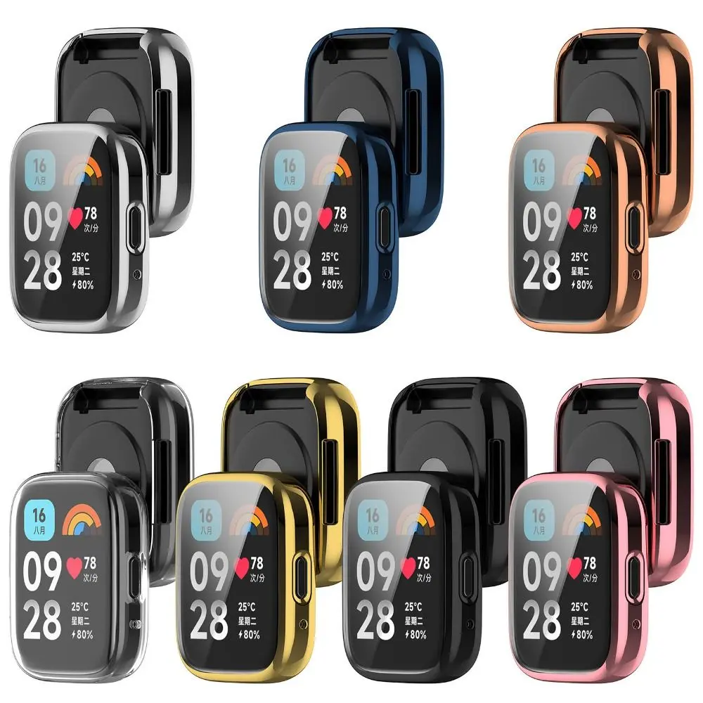 Soft Full Cover Protective Shell TPU Case For Redmi Watch 3 Active Bumper Screen Protector Accessories