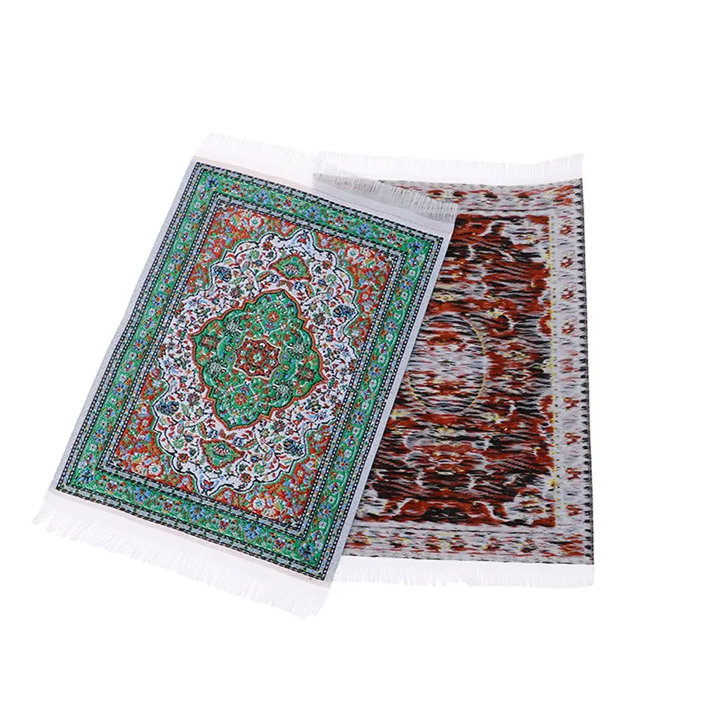 1:12 Scale Dollhouse Carpet Miniature Weaving Rug Turkish Style Playing House Mini House Decor Floor Coverings Doll Accessories