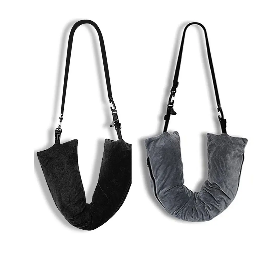 Portable U-Shaped Pillow Fillable Neck Pillow Fillable Clothes Pillowcase Soft Plush Filled Pillow Stuff With Clothes Pillowcase