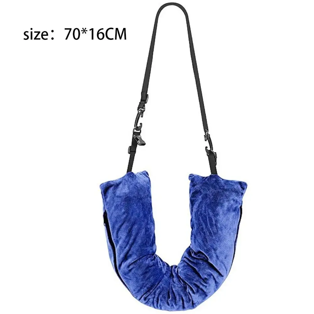 Portable U-Shaped Pillow Fillable Neck Pillow Fillable Clothes Pillowcase Soft Plush Filled Pillow Stuff With Clothes Pillowcase