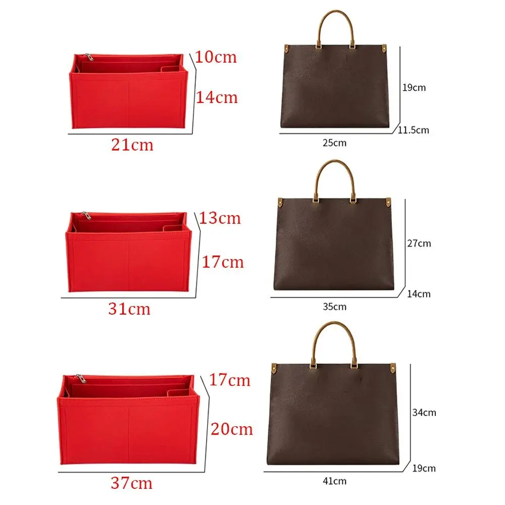 Purse Liner Felt Insert Liner Purse Organiser Pouch Handbag Tote Bag Internal Bag Organization