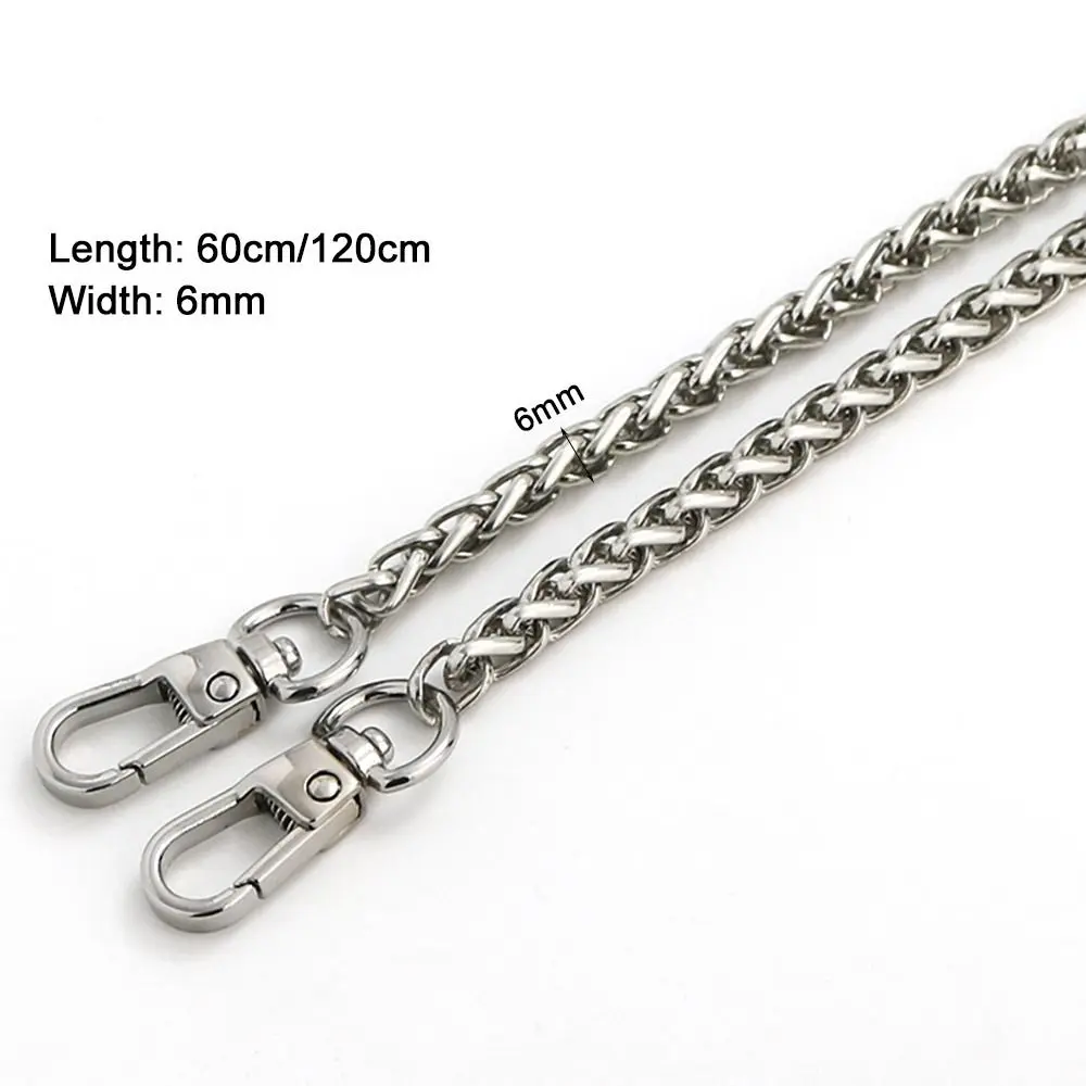60cm 120cm Golden Silvery Aluminum Chain Metal Chain Handle Replacement Chain For Jewelry Making Findings Bag Chain Strap