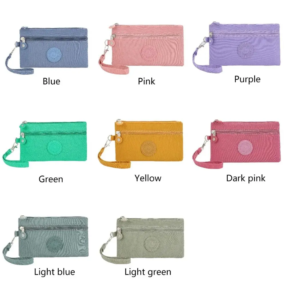 Portable Coin Purse Handbag Women Wallet Zipper Clutch Nylon Gifts Mobile Phone Bag Ladies