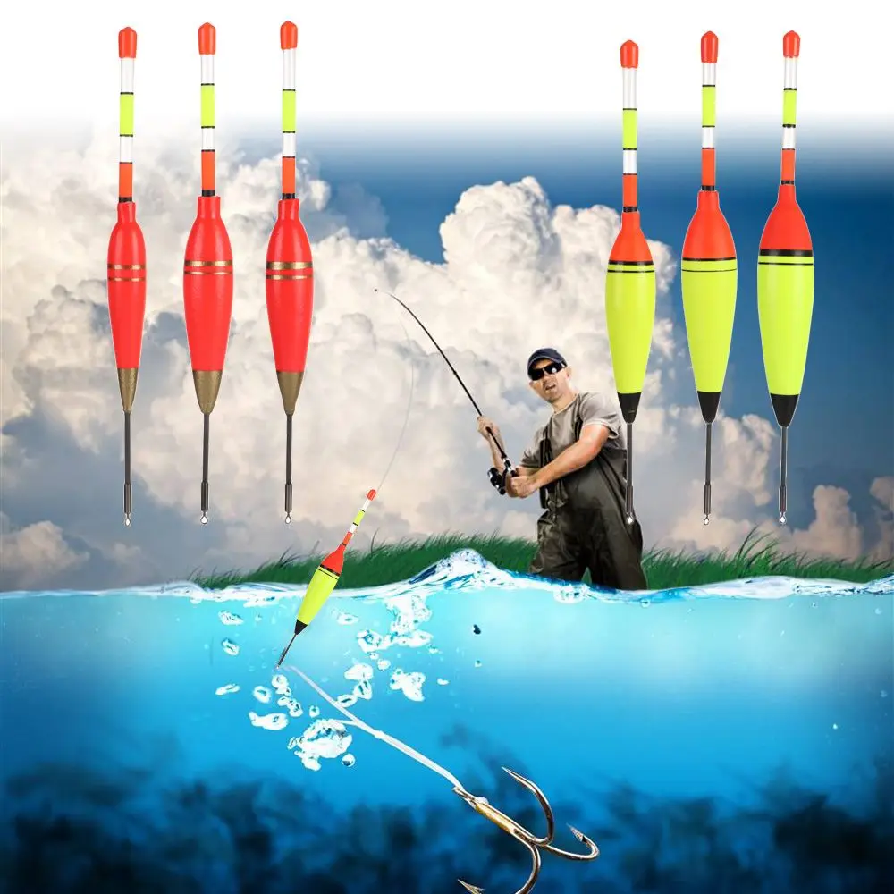 Hot sale Long Vertical Night Lighting Fishing Floats Bobber EVA Luminous Fishing Float  6g/8g/10g/15g/20g/30g