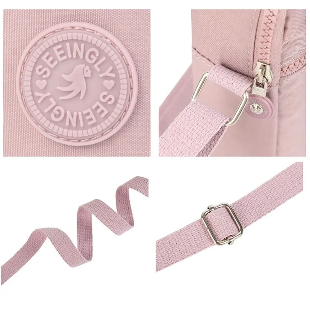 Waterproof Large Capacity Zipper Crossbody Bag Canvas Phone Bag Coin Purse Women Bag Wholesale