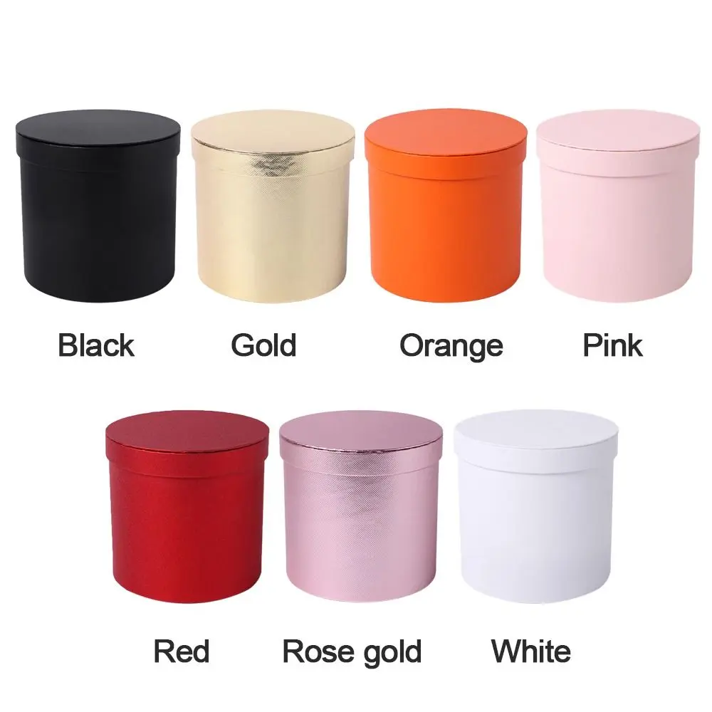 Round Cardboard Gift Boxes Flower Box Wedding Party Rose Flower Packaging Decoration Party Gifts