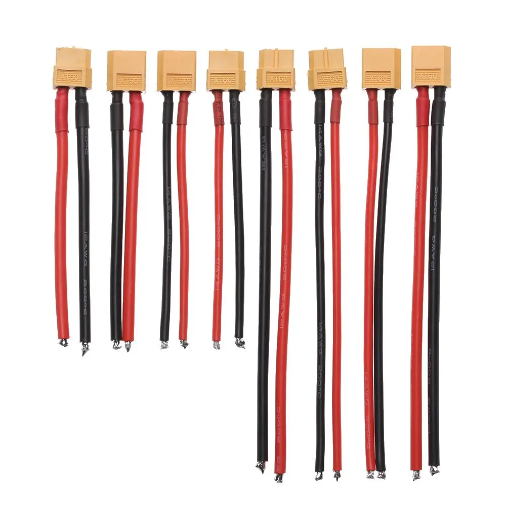 10CM/15CM XT60 Battery Male Female Connector Plug with Silicon 12 AWG/14 AWG Wire XT60 Connector Female / male