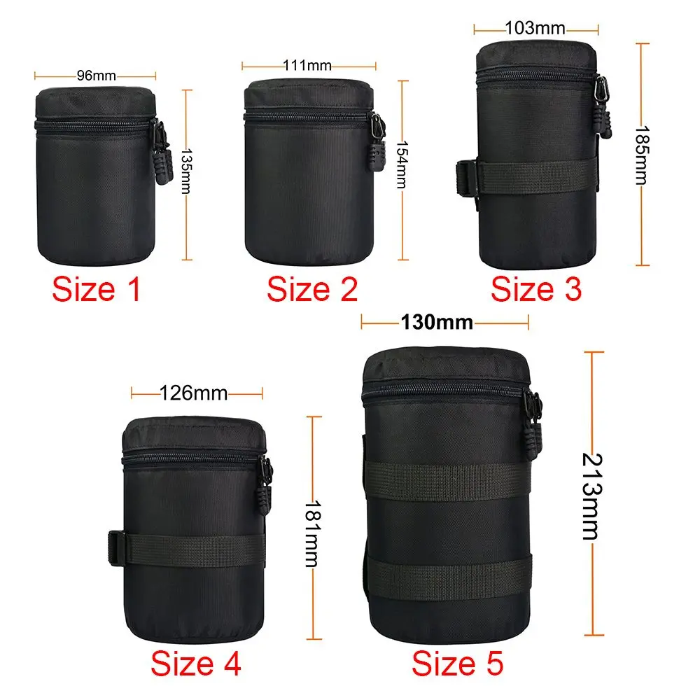 Waterproof Pouch Camera case Deluxe Camera Lens Bag for DSLR Nikon Canon Sony Olympus Case Soft Padded