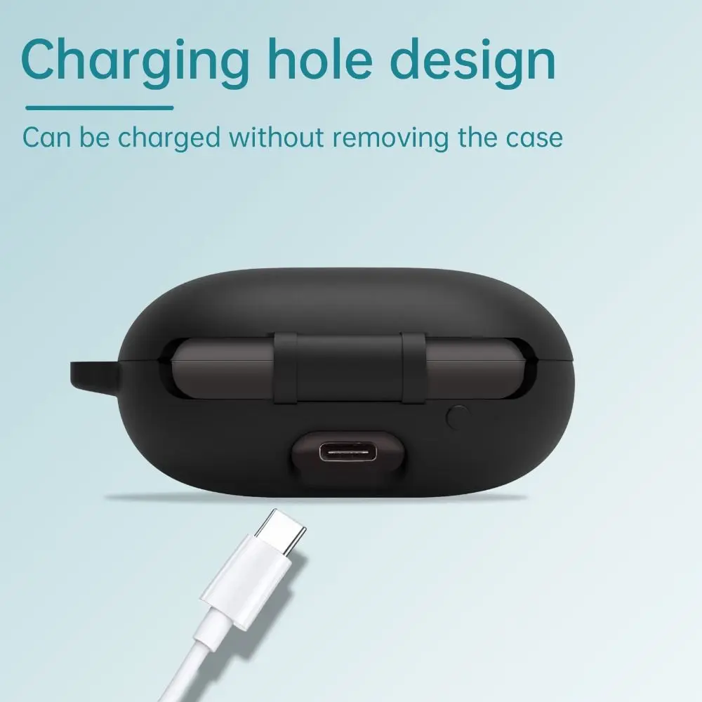 Silicone Headphone Cover Dustproof Earphone Protector Charging Box Sleeve For Anker Sound Core Space A40 Wireless Earbuds Case