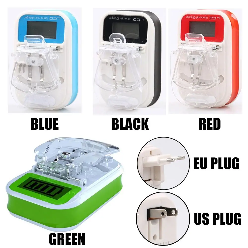 Portable Battery USB Charger with LCD Indicator Screen US / EU Plug Charging Adapter For Removable Extra Phone Battery