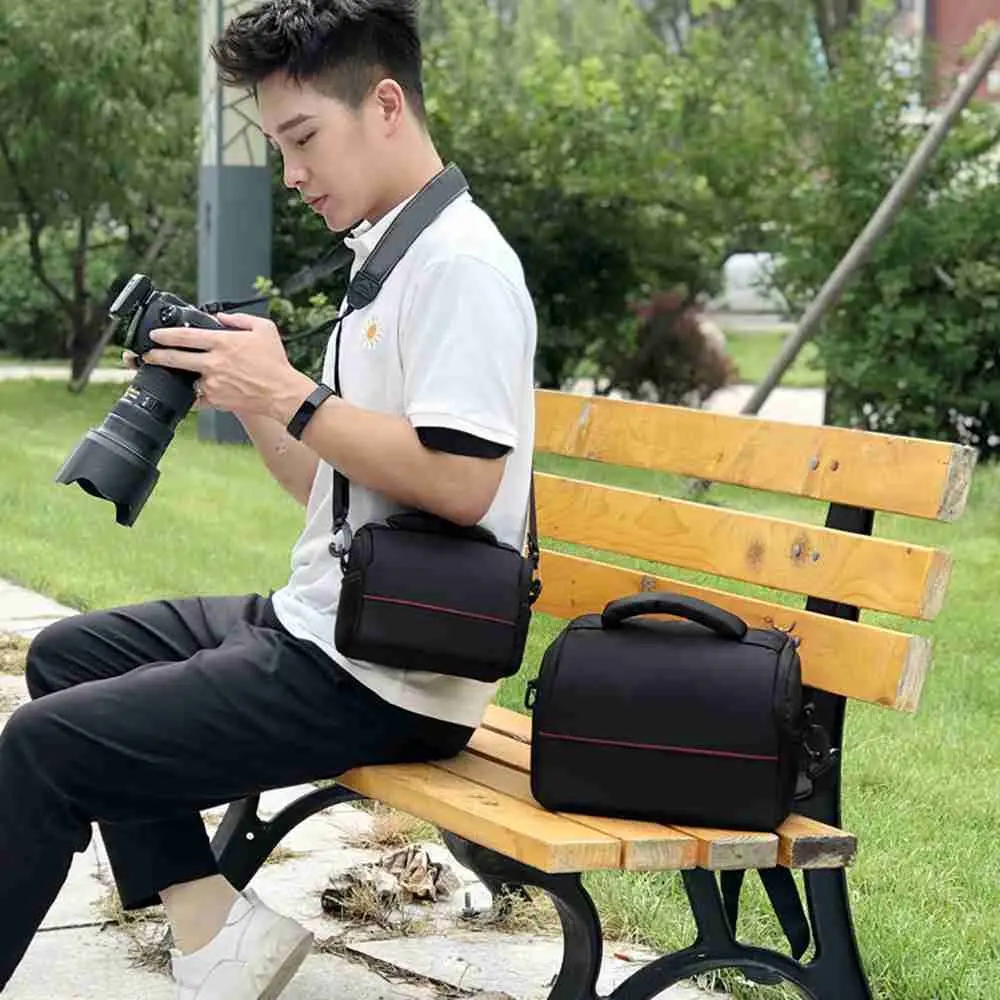 Waterproof Case Photography Photo Bag Digital DSLR Camera Bag Shoulder Bag For Canon Nikon Sony Lens Pouch Bag
