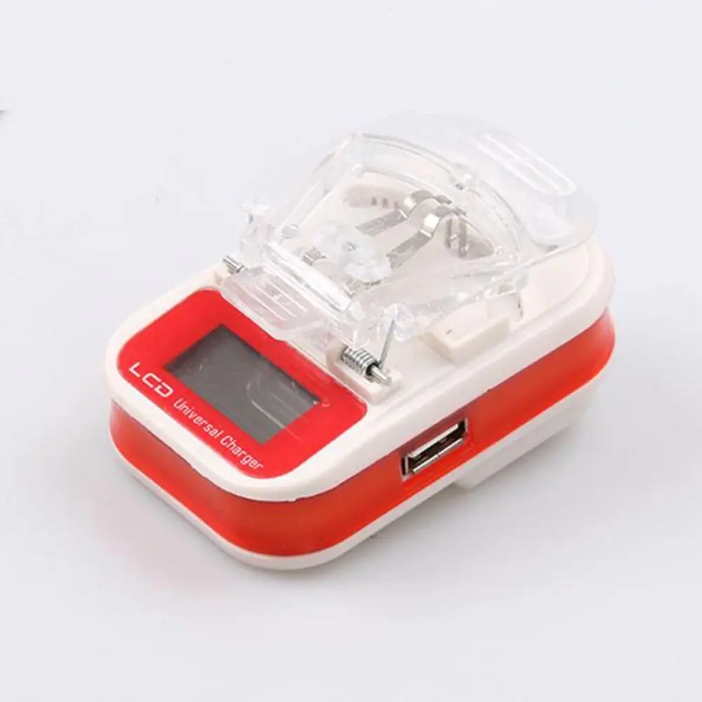 Portable Battery USB Charger with LCD Indicator Screen US / EU Plug Charging Adapter For Removable Extra Phone Battery